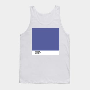 pantone 17-3938 TCX Very Peri, year 2022 Tank Top